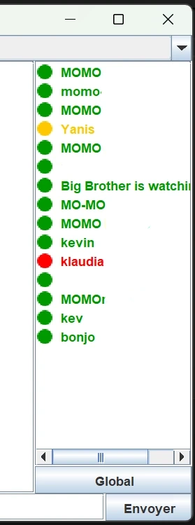 Liste des utilisateurs