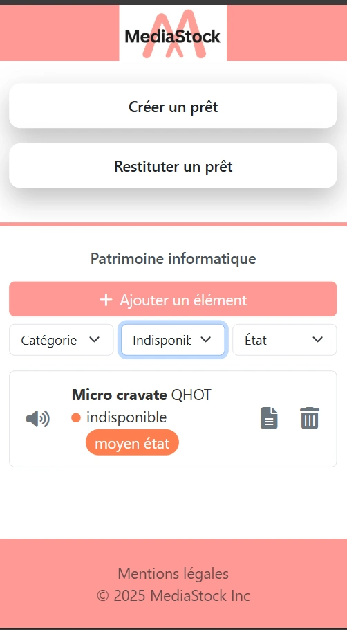 Gestion des prêts