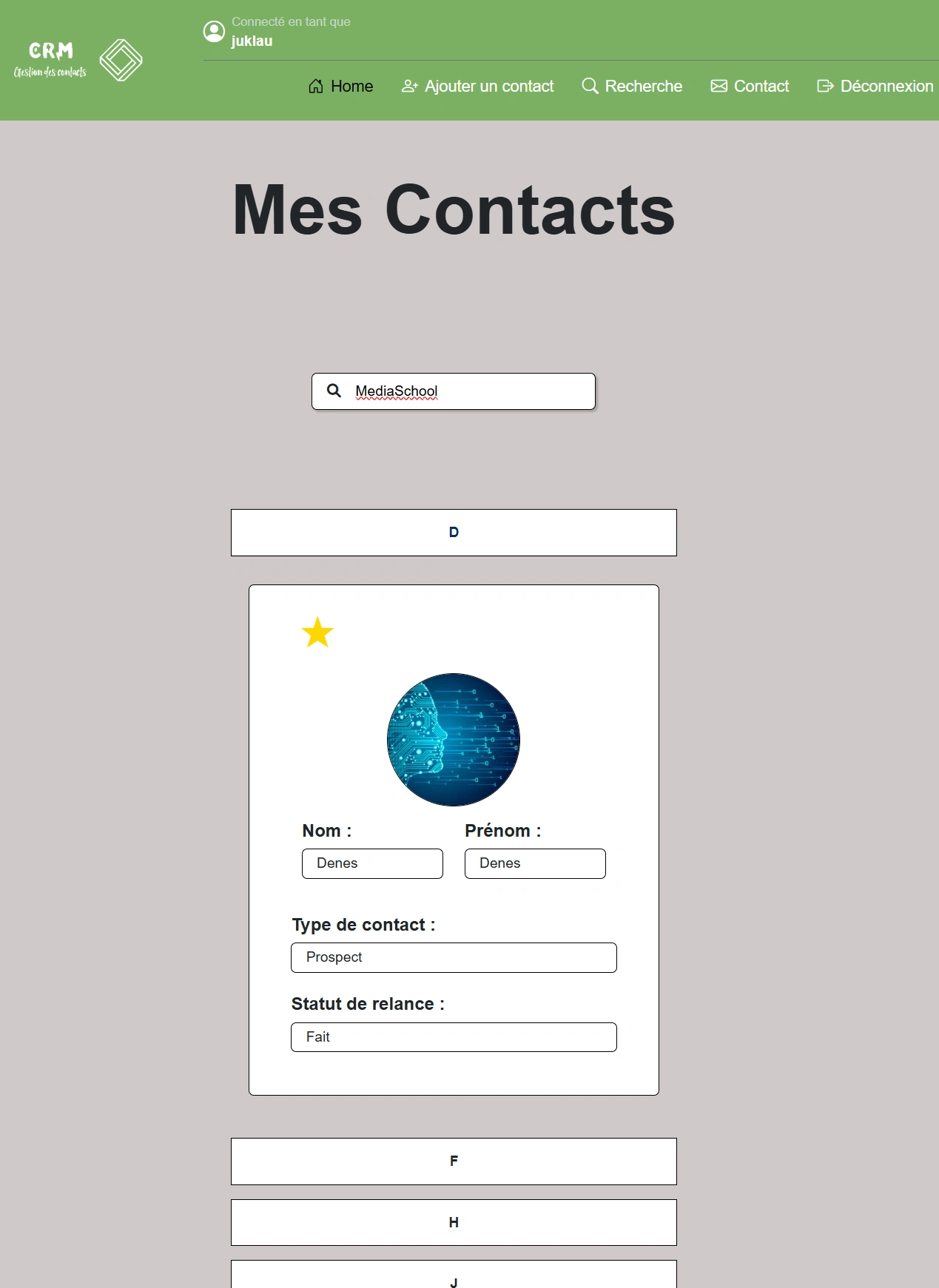 Recherche par entreprise